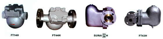 SFT14、SFT44、SUNA杠杆浮球式蒸汽疏水阀
