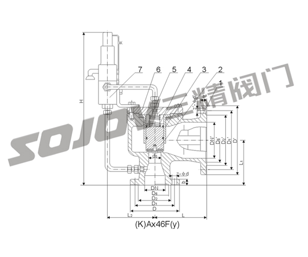 Ax46F-16-100先导式安全阀-三精阀门有限公司